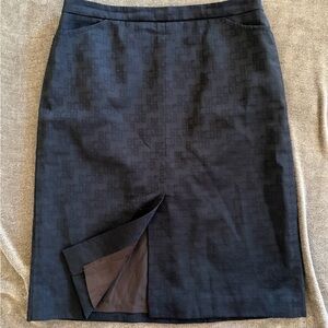 BCBGMaxAzria Navy Pencil Skirt